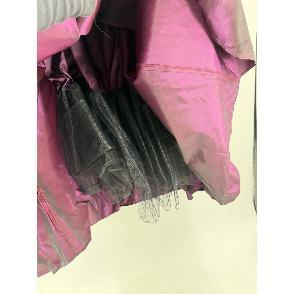 Vintage Y2K Zum Zum Maxi Formal Dress Size M Iridescent Purple Prom Whimsygoth - Picture 6 of 11
